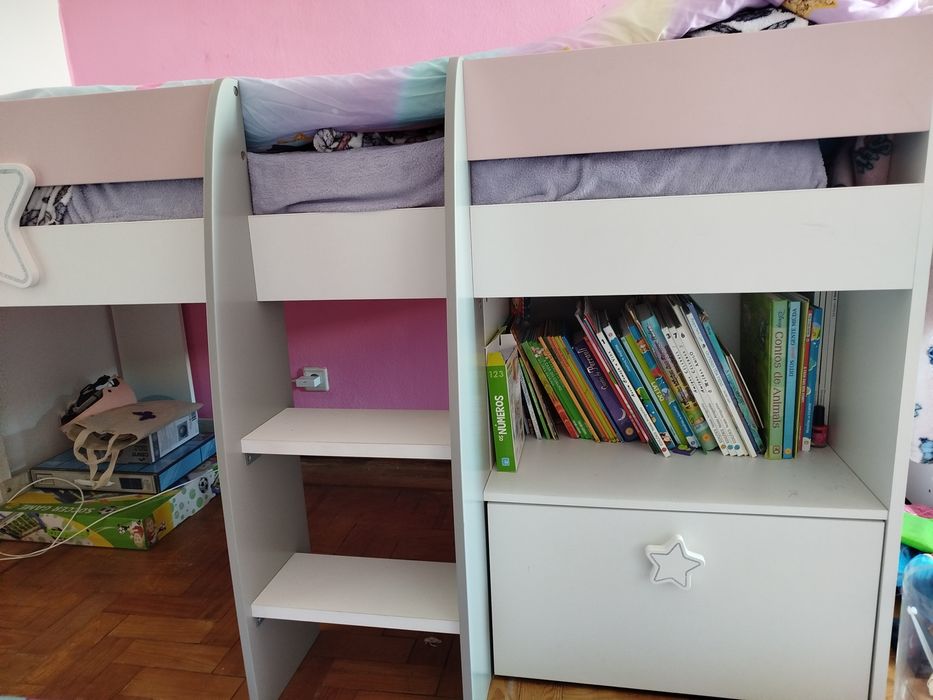 Cama Alta Menina