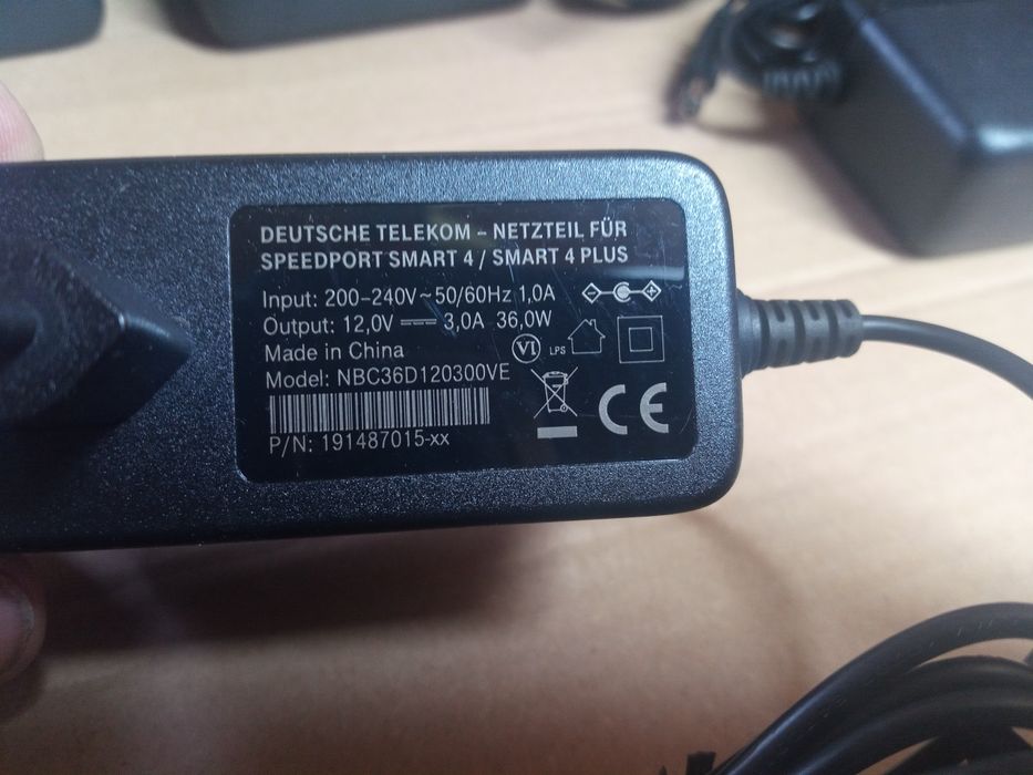 Електрошрот 12В 12V 3.0A 36W Deutsche Telekom блок живлення 5.5/2.5