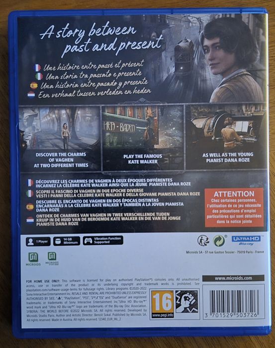 Syberia the world before ps5
