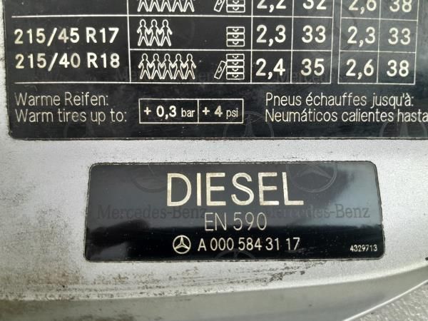 Tampa depósito combustível MERCEDES-BENZ Classe B (W245)