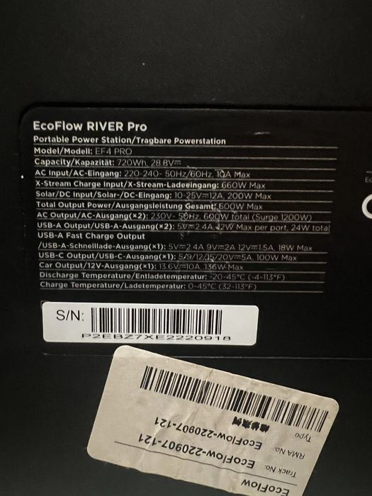 Зарядна станція Ecoflow river pro