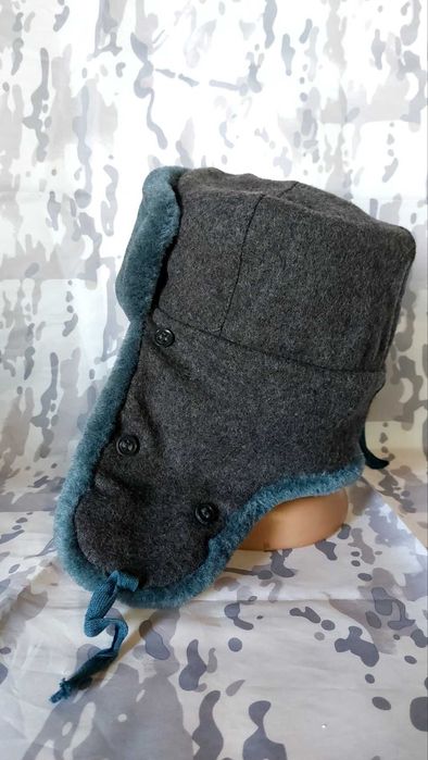 ОПТ Шапка ушанка армейская Новая. Шапка меховая СССР (56 размер)