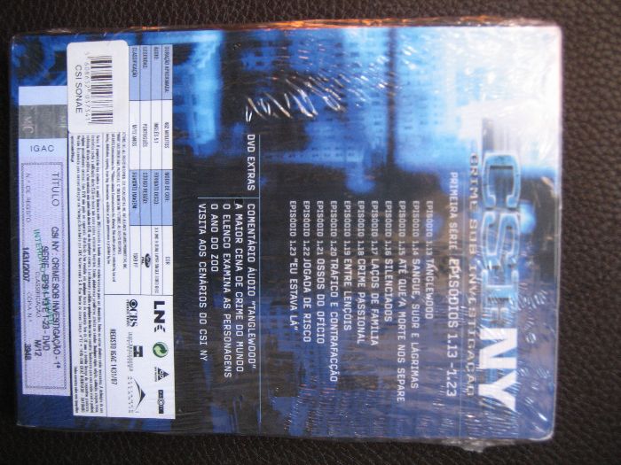 Séries DVD CSI New York e Miami Série 1 - 4€ cada