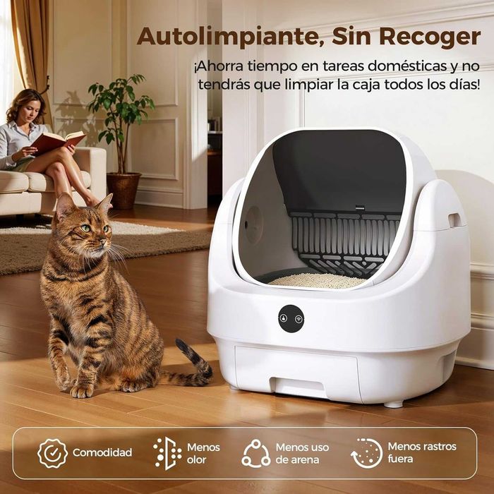 Caixa de Areia Automática para Gatos