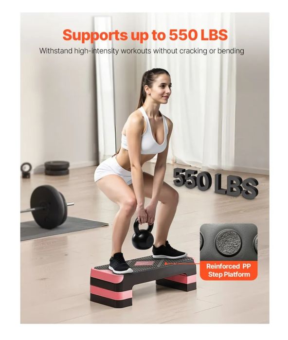 Plataforma de exercícios aeróbicos STEP -  VEVOR - NOVO
