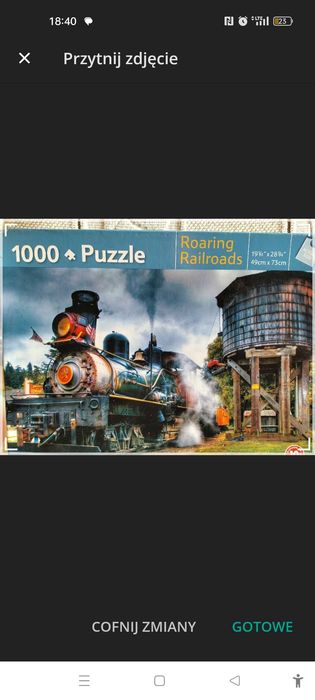 Puzzle Lokomotywa parowa 1000 elementów