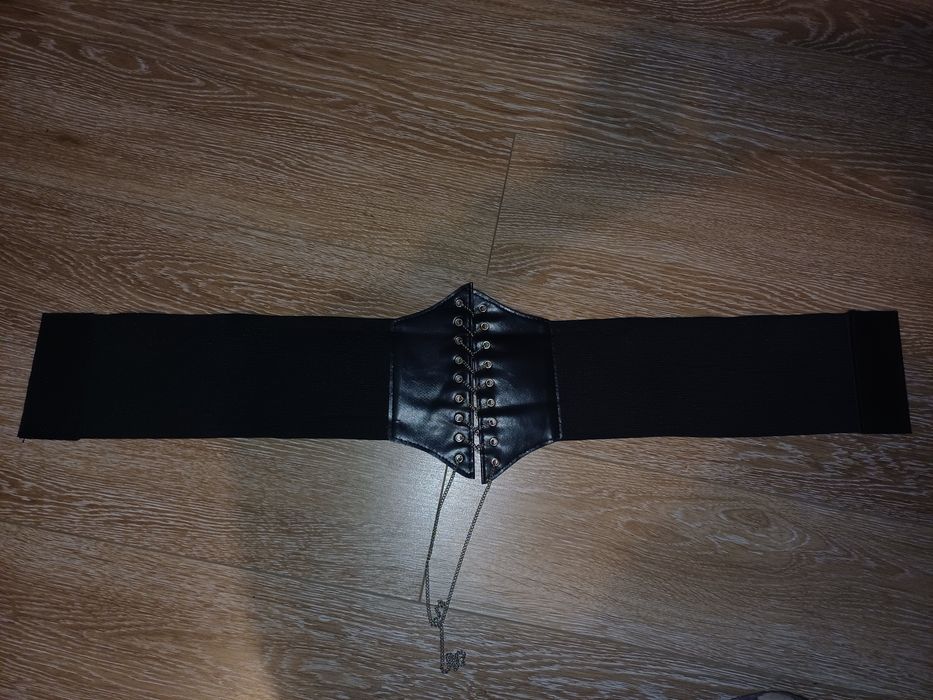 Pasek gorsetowy czarny 85 cm