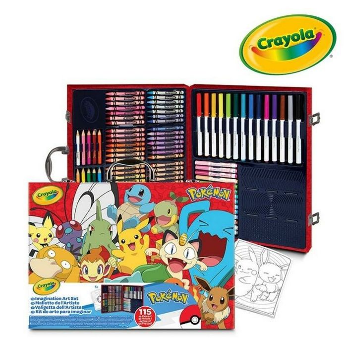 Zestaw artystyczny w walizce Pokemon 115el Crayola pudełko,280x395 mm