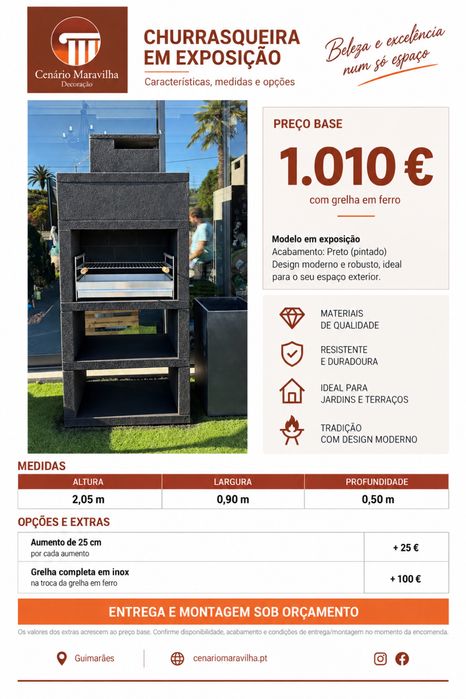 Churrasqueiras Modernas por Medida | Desde 650€