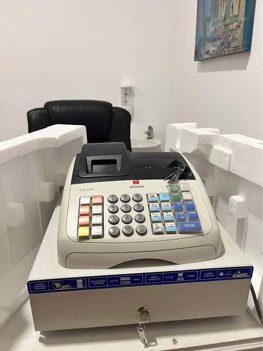 Caixa Registadora Olivetti ECR 6700 - nova na caixa