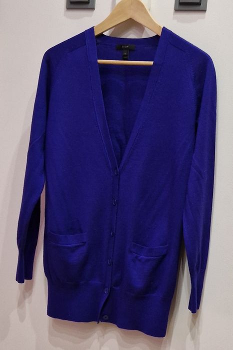 DOSTAWA GRATIS Wełna merino kardigan J. Crew M