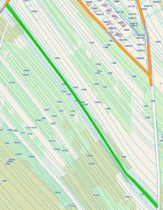 Działka rolno-budowlana 4600m2 [Kuligów gm.Dąbrówka]