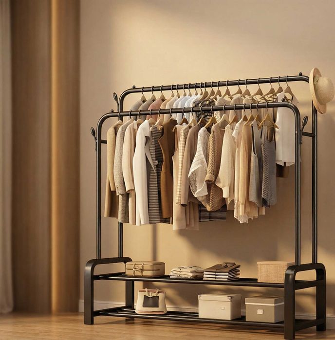 НАДІЙНА Металева Вішалка для одягу  Вешалка для одежды Вішак Стійка