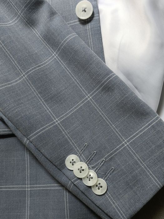 Garnitur męski niebieski