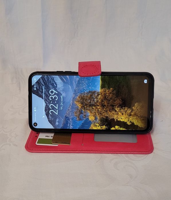 Кожаный чехол книжка,Huawei 5t