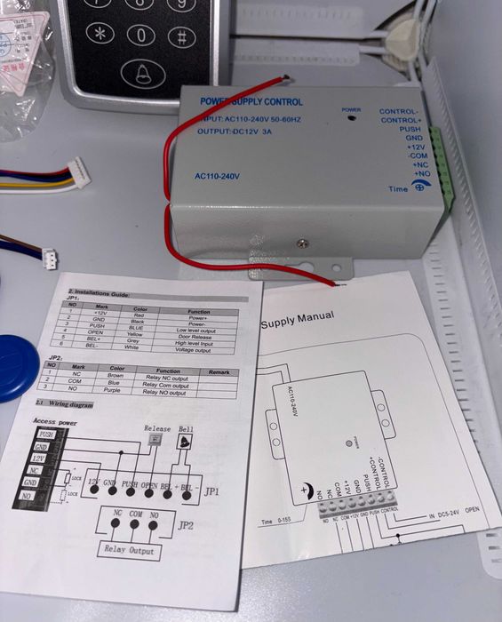System kontroli dostępu RFID zamek na kartę 10 BRELOKÓW.