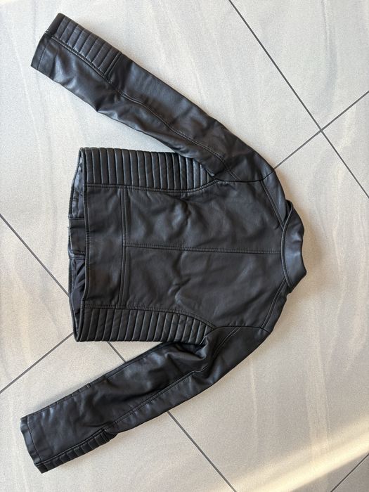 Kurtka ramoneska dziewczęca H&M 134 czarna