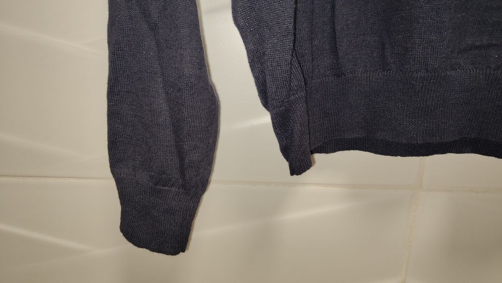 Sweter Uniqlo r. S granat serek LEN