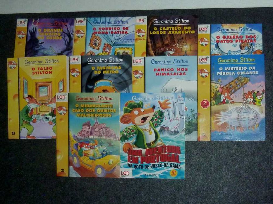 Livros da coleção do Gerónimo Stilton