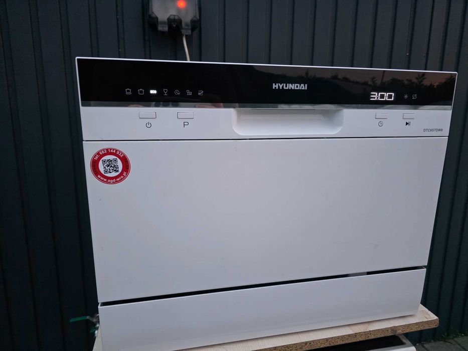 Zmywarka nablatowa / kompaktowa Hyundai DTC657DW8 biała, 7 programów