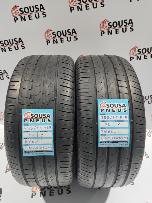 2 pneus semi novos 255-40R18 Pirelli RFT - Oferta dos Portes