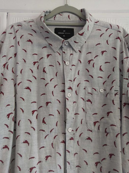 Koszula męska w papryczki regular fit