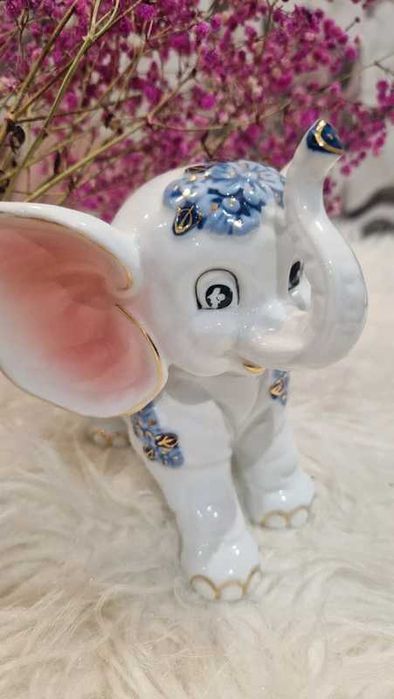 Figurka słoń porcelanowy