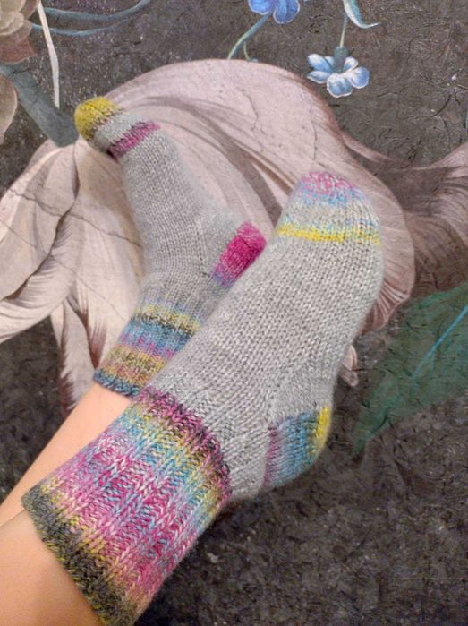 Шкарпетки теплі в'язані ручної роботи