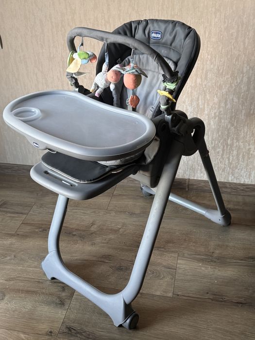 Стульчик для кормления 0+ Chicco polly magic relax + коврик детский