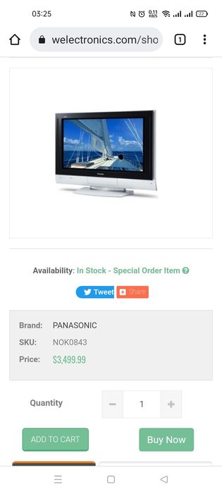 Plasma TV Panasonic Viera TH-37PA30