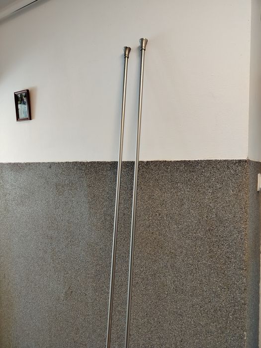 Karnisz podwójny ze wspornikami 200cm + żabki 40 szt