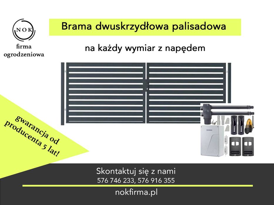 Brama Przesuwna od Producenta/Automatyka/Najlepsza cena/Montaż
