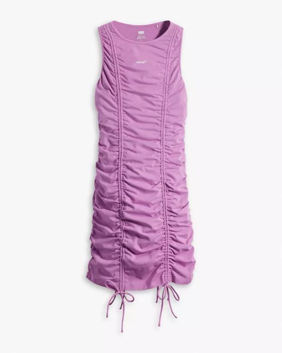 Сукня Levi’s jamie ruched dress, фіолетова, м
