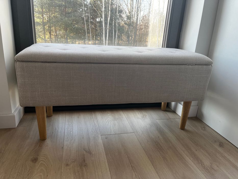 Ławka ze schowkiem JYSK BadsTED beżowa