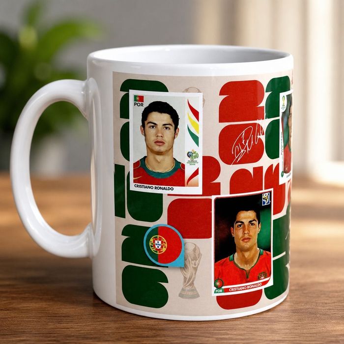 Canecas dos jogadores do mundial
