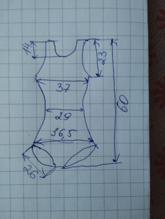 Купальник суцільний р.XL