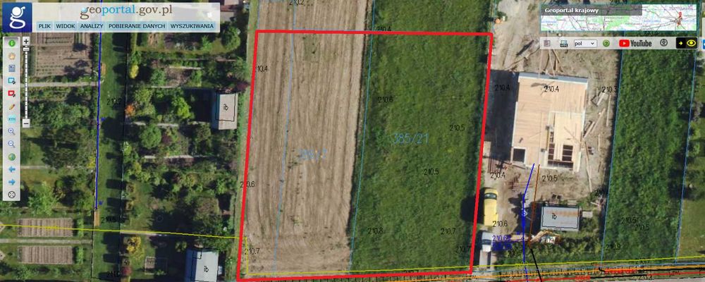 Działka budowlana.