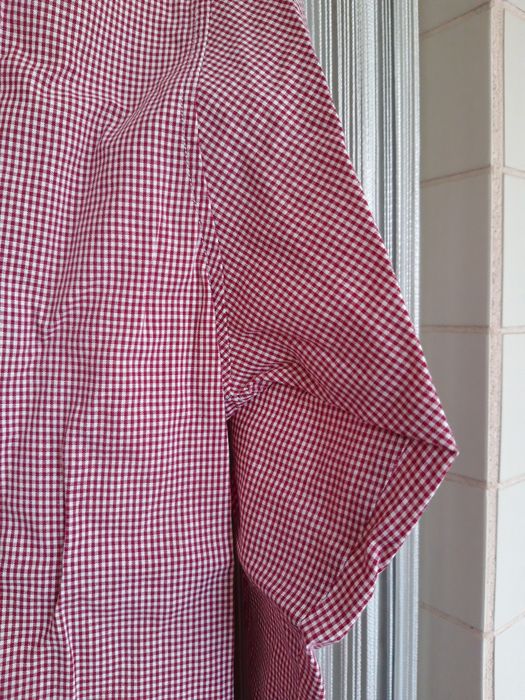 Camisa de mulher com padrão de xadrez (M)