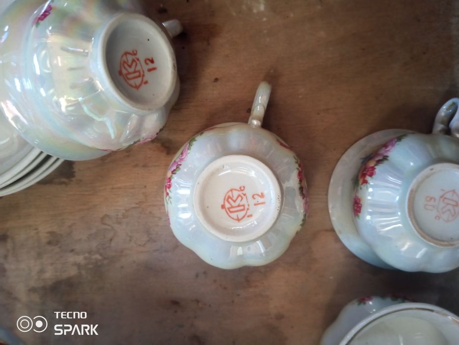 Кофейный сервиз Коростень кусочки.