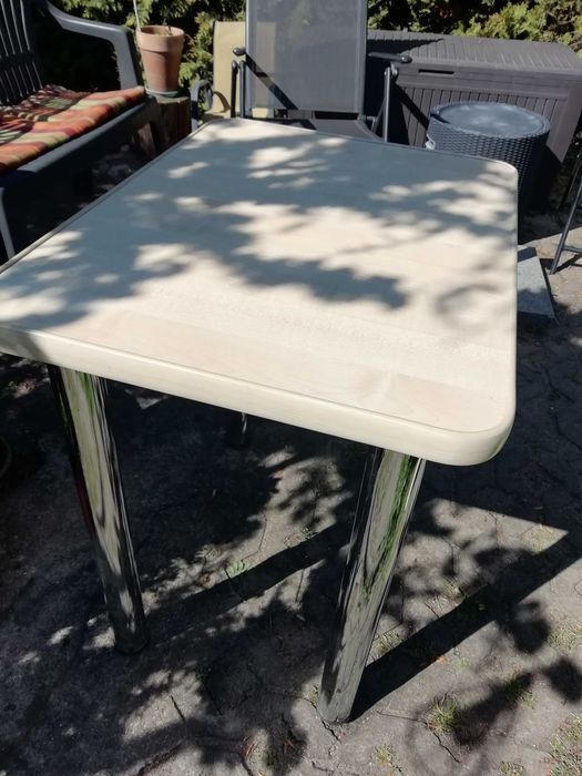 Stół kuchenny metalowe nogi regulowana wysokość