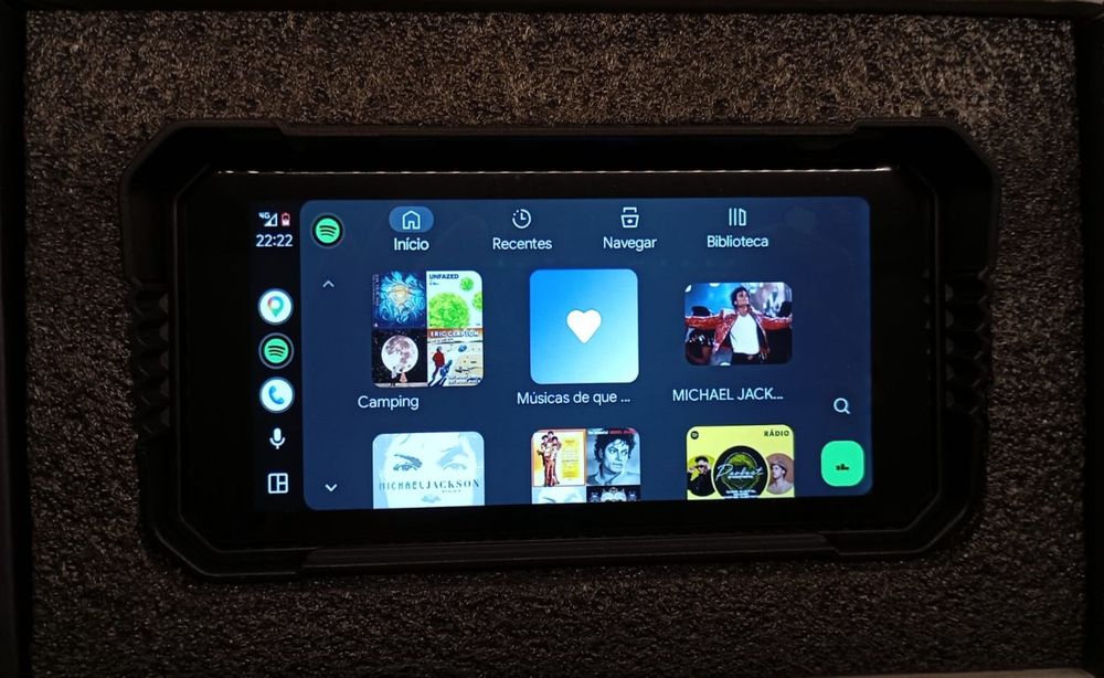 Carpaly para mota android auto 6.25 polegadas
