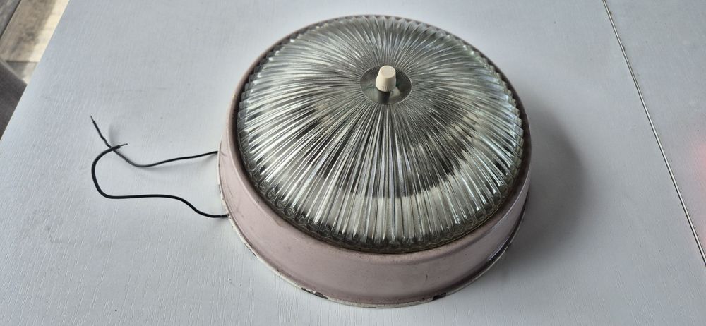 Piękny plafon POLAM FAREL prl loft retro lampa