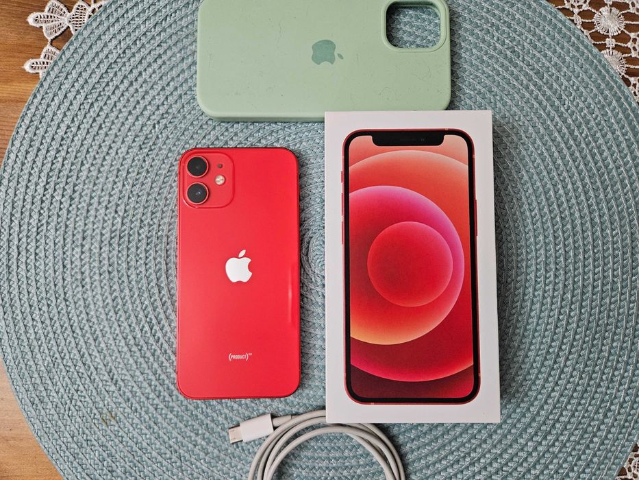 iPhone 12 mini czerwony pamiec 128 gb stan idealny
