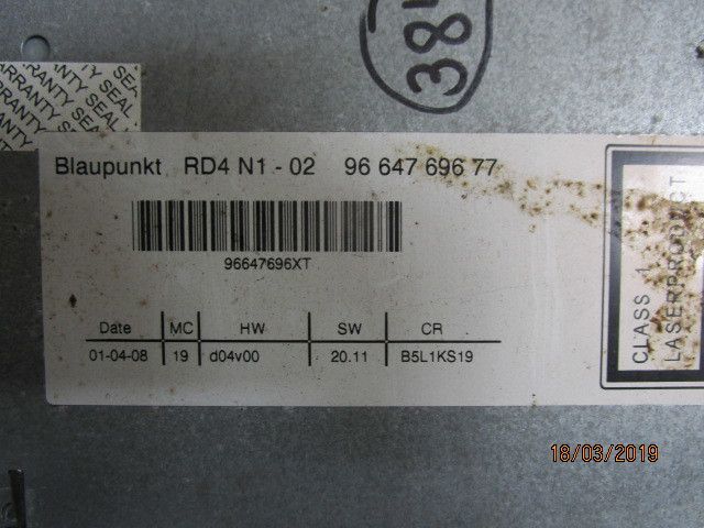 Rádio / auto-rádio CITROËN C4 I (LC_)
