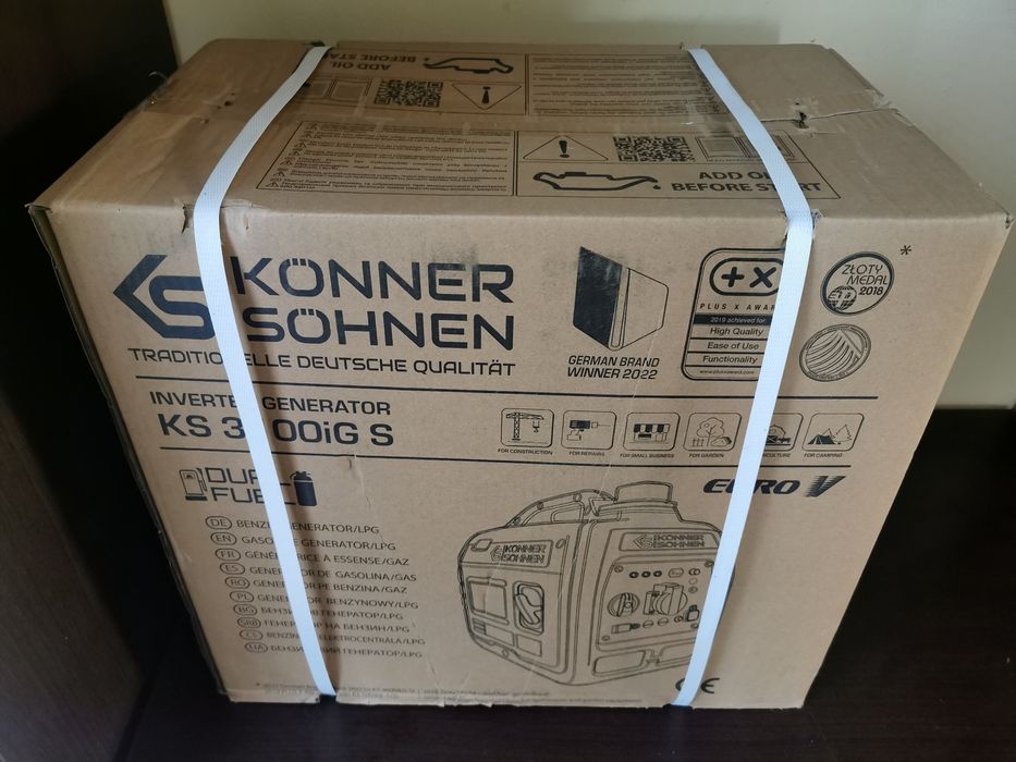 Інверторний комбінов. генератор газ-бензин  Konner&Sohnen KS 3100ig S