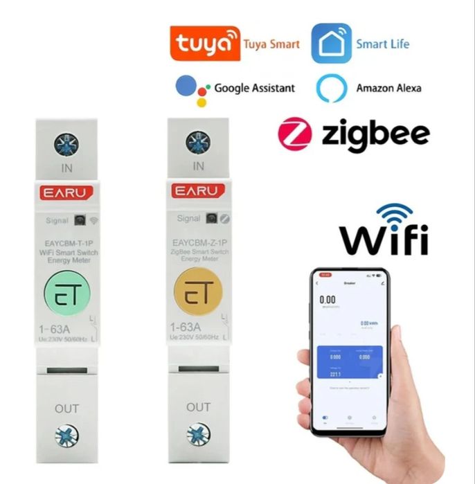 Zigbee WIFI Интеллектуальный счетчик электроэнергии