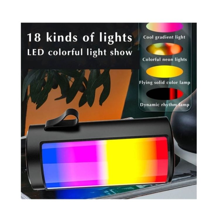 Coluna Bluetooth com LED's RGB - Nova - Envio Grátis