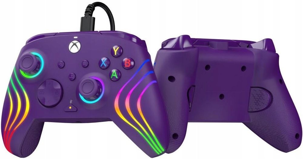 pdp pad przewodowy afterglow wave - fioletowy pc xs xbox series
