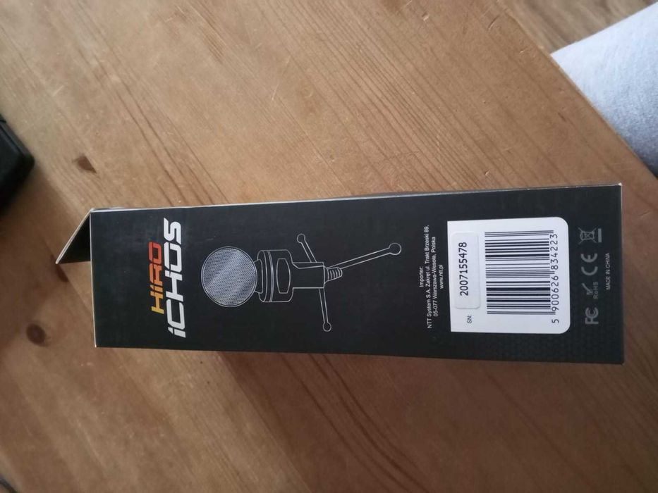 Mikrofon gamingowy HIRO Ichos USB (czarny)-nowy