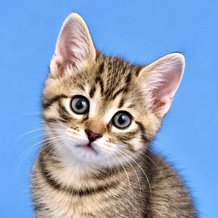 Котенок тигровый 1.5мес котята кошеня серый
